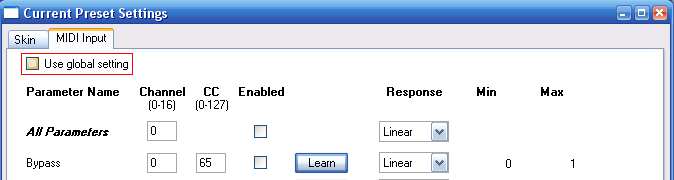 Step 04 - Uncheck the 'use global settings' option